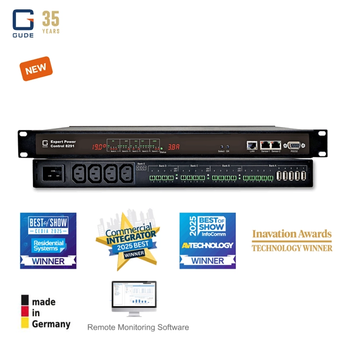 เครื่องจ่ายไฟ อัจฉริยะ 1U 19inch Expert Power Control 8291-2 Switched AC/DC PDU meters